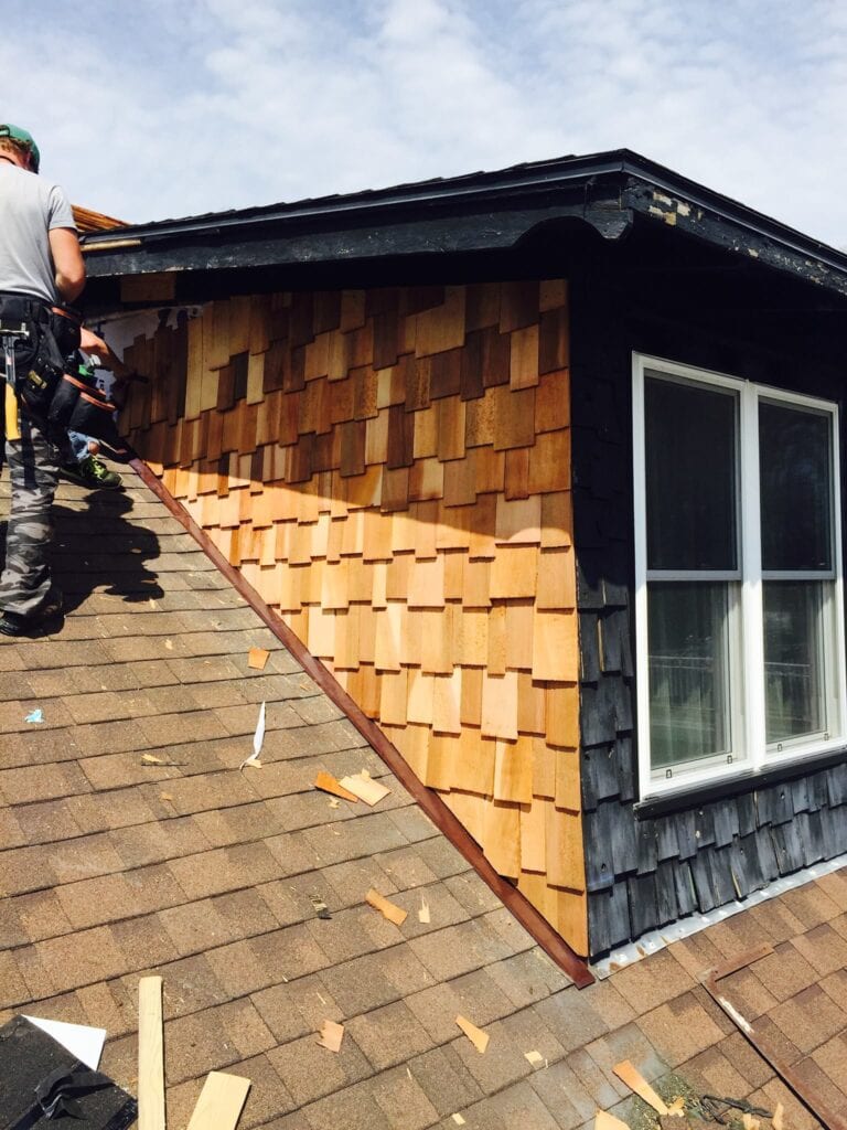 Traditional wood siding enhancing home exterior