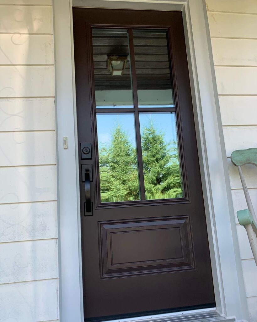 Classic wooden door with natural warmth