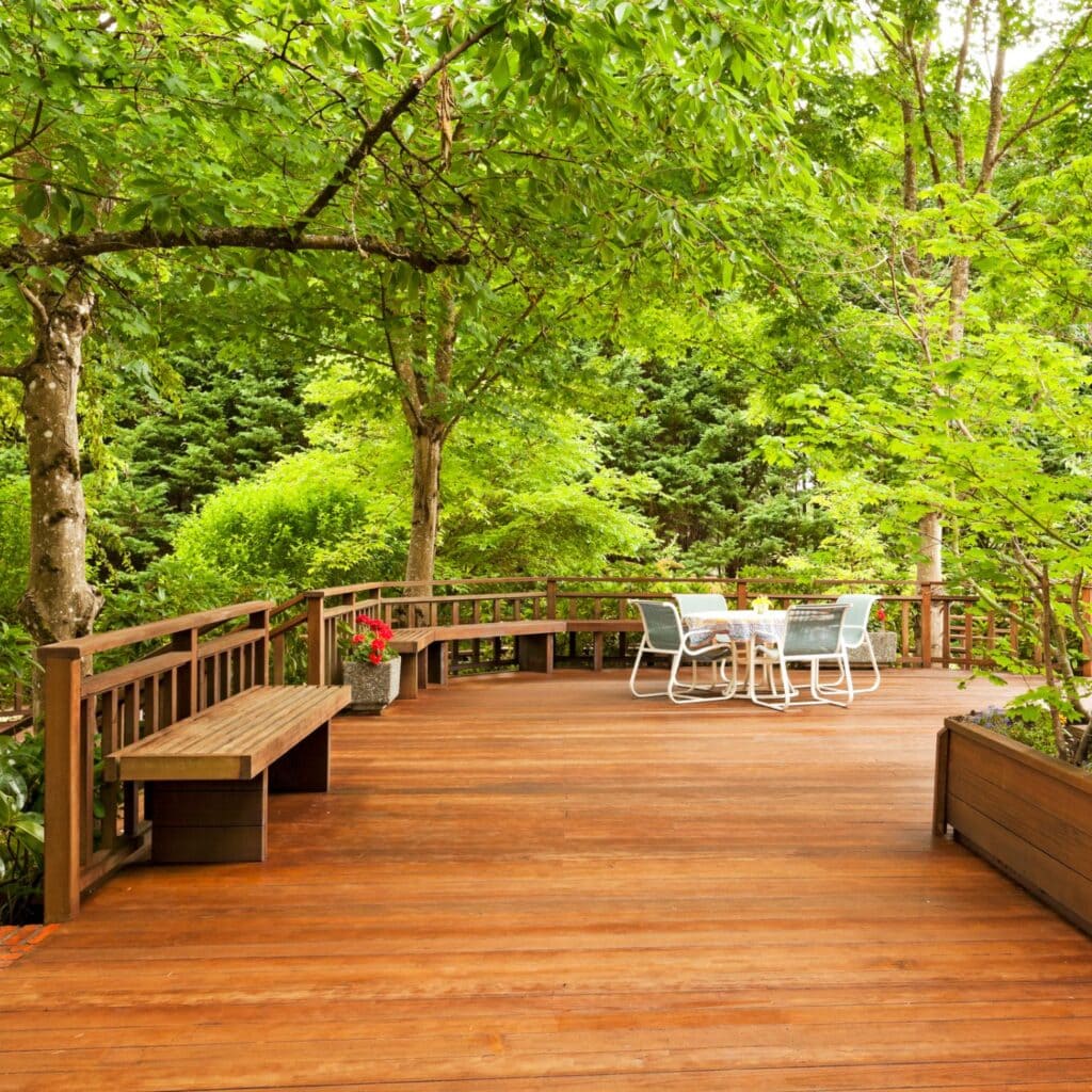 Custom deck design enhancing outdoor space